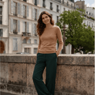 Dunedin Cashmere Women’s 100% Cashmere C-Neck Jumper – Camel - Heritage Of Scotland - XS