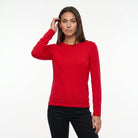 Dunedin Cashmere Women’s 100% Cashmere C-Neck Jumper – Cardinal - Heritage Of Scotland - XS