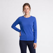 Dunedin Cashmere Women’s 100% Cashmere C-Neck Jumper – Cornflower - Heritage Of Scotland - XS