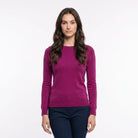 Dunedin Cashmere Women’s 100% Cashmere C-Neck Jumper – Eminence - Heritage Of Scotland - XS