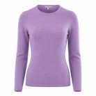 Dunedin Cashmere Women’s 100% Cashmere C-Neck Jumper – Heather - Heritage Of Scotland - S