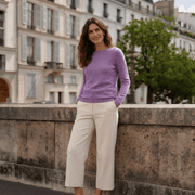 Dunedin Cashmere Women’s 100% Cashmere C-Neck Jumper – Heather - Heritage Of Scotland - S