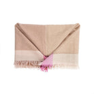 Earthy Block 100% Cashmere Square Scarf - PINK - Heritage Of Scotland -
