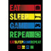 Eat Sleep Game Repeat Maxi Poster - Heritage Of Scotland - NA