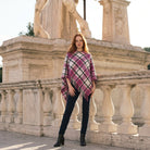 Edinburgh 100% Cashmere Mini Cape - Heritage Of Scotland - LIGHT BLUE CHECK
