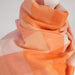 Edinburgh 100% Cashmere Wide Scarf - Heritage Of Scotland - 5 SQUARE TARTAN PINK/ORANGE