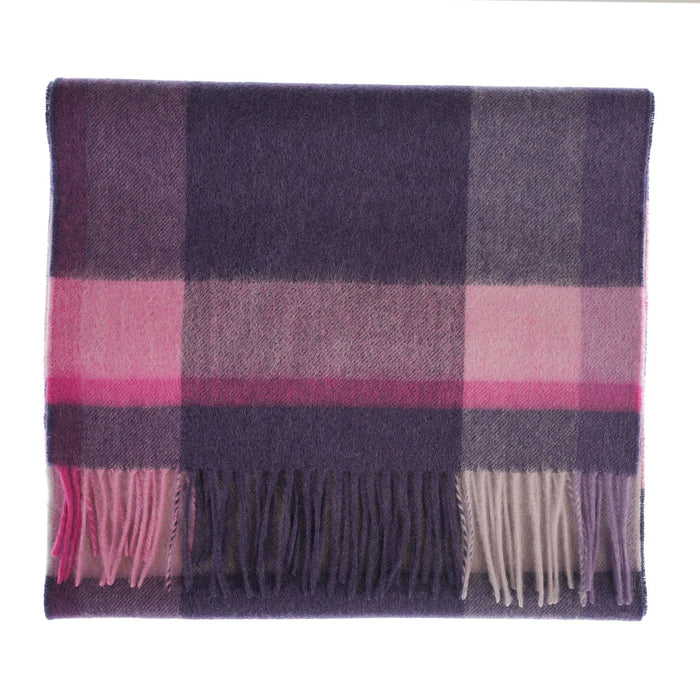 Edinburgh 100% Cashmere Wide Scarf - Heritage Of Scotland - MIDDLETON HEATHER
