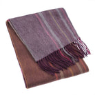 Edinburgh 100% Lambswool Scarf Barcode Check - Wineberry - Heritage Of Scotland -