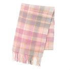 Edinburgh 100% Lambswool Scarf – Premium Soft Wool Wrap - Artillery Check Light Pink - Heritage Of Scotland -