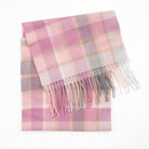 Edinburgh 100% Lambswool Scarf – Premium Soft Wool Wrap - Artillery Check Light Pink - Heritage Of Scotland -