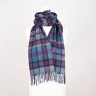 Edinburgh 100% Lambswool Scarf – Premium Soft Wool Wrap - Artillery Check Navy - Heritage Of Scotland -