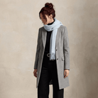 Edinburgh 100% Lambswool Scarf – Premium Soft Wool Wrap - Baby Blue - Heritage Of Scotland -