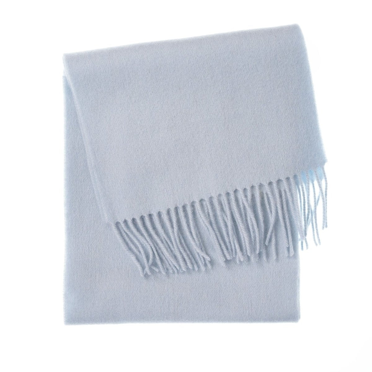 Edinburgh 100% Lambswool Scarf – Premium Soft Wool Wrap - Baby Blue - Heritage Of Scotland -
