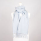 Edinburgh 100% Lambswool Scarf – Premium Soft Wool Wrap - Baby Blue - Heritage Of Scotland -