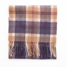 Edinburgh 100% Lambswool Scarf – Premium Soft Wool Wrap - Bannockbane Navy - Heritage Of Scotland -