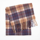 Edinburgh 100% Lambswool Scarf – Premium Soft Wool Wrap - Bannockbane Navy - Heritage Of Scotland -