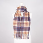 Edinburgh 100% Lambswool Scarf – Premium Soft Wool Wrap - Bannockbane Navy - Heritage Of Scotland -