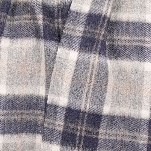 Edinburgh 100% Lambswool Scarf – Premium Soft Wool Wrap - Bannockbane Silver - Heritage Of Scotland -