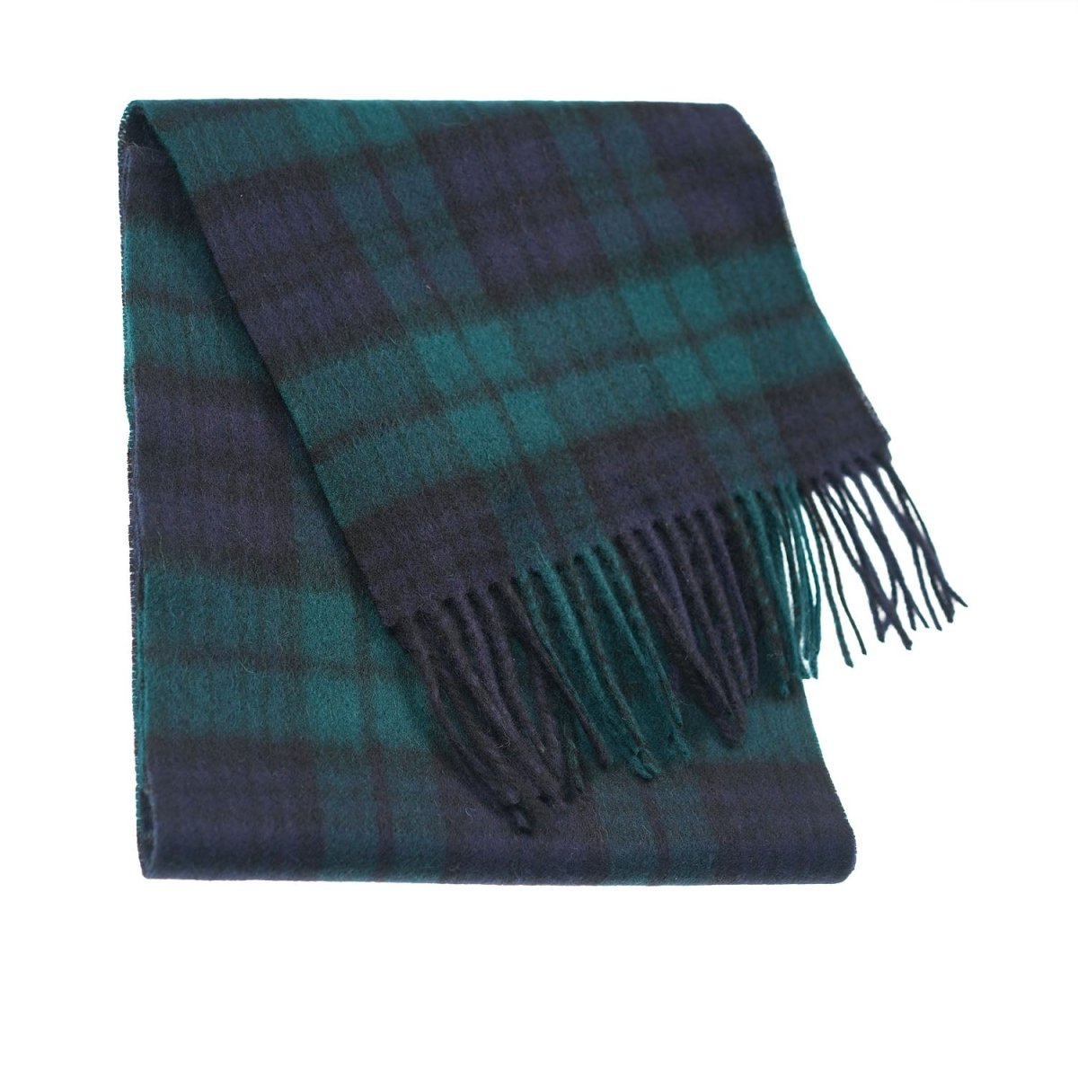 Edinburgh 100% Lambswool Scarf – Premium Soft Wool Wrap - Black Watch - Heritage Of Scotland -