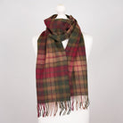 Edinburgh 100% Lambswool Scarf – Premium Soft Wool Wrap - Buchanan Autumn - Heritage Of Scotland -