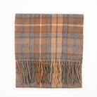 Edinburgh 100% Lambswool Scarf – Premium Soft Wool Wrap - Buchanan Natural - Heritage Of Scotland -