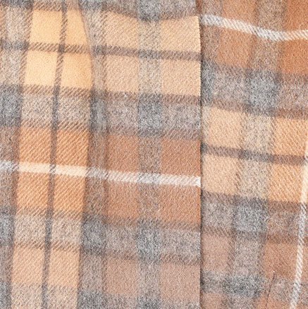 Edinburgh 100% Lambswool Scarf – Premium Soft Wool Wrap - Buchanan Natural - Heritage Of Scotland -