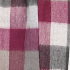 Edinburgh 100% Lambswool Scarf – Premium Soft Wool Wrap - Checkers - Burgundy - Heritage Of Scotland -