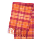 Edinburgh 100% Lambswool Scarf – Premium Soft Wool Wrap - Cragg Check Ginger - Heritage Of Scotland -
