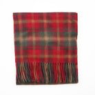 Edinburgh 100% Lambswool Scarf – Premium Soft Wool Wrap - Dark Maple - Heritage Of Scotland -