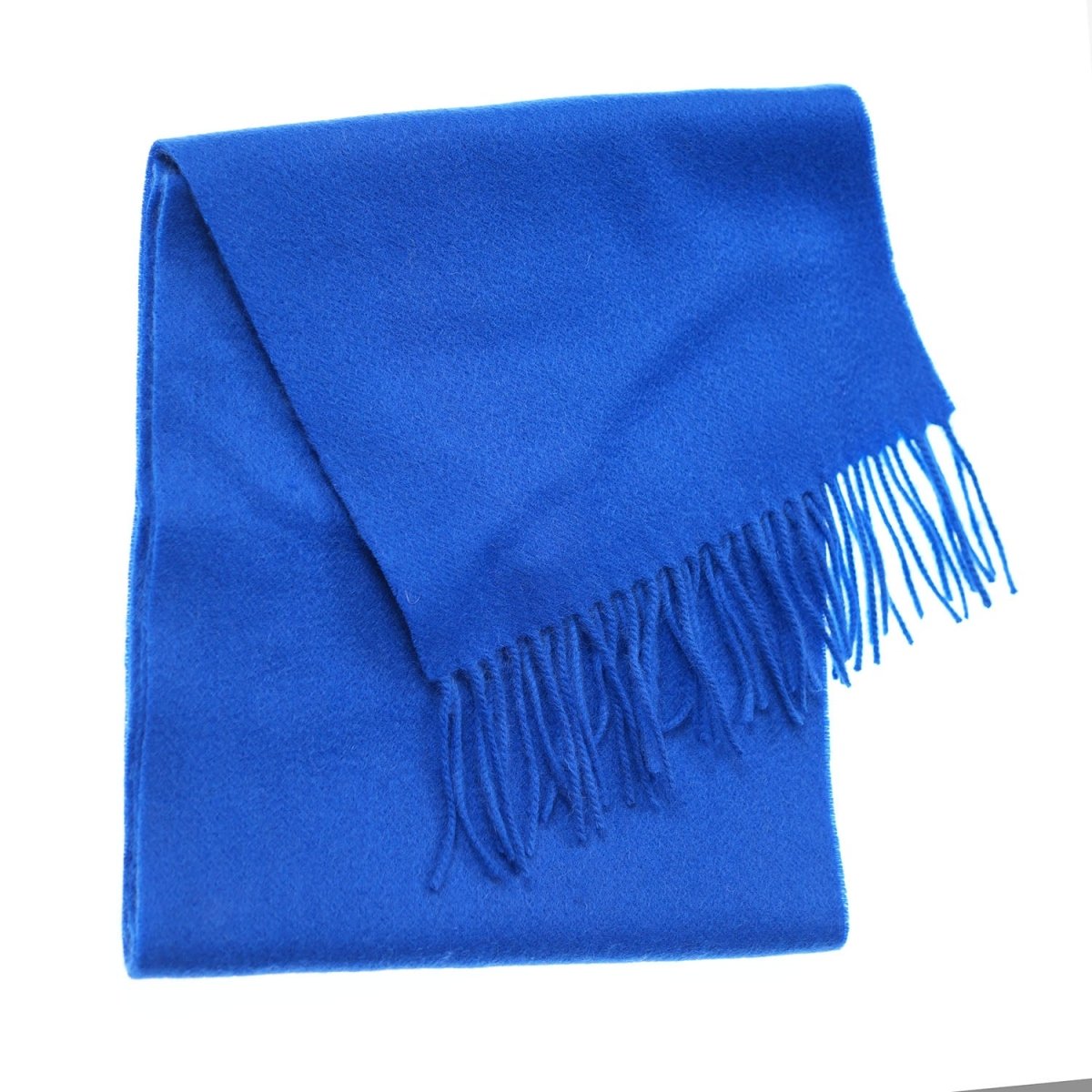 Edinburgh 100% Lambswool Scarf – Premium Soft Wool Wrap - Dazzling Blue - Heritage Of Scotland -