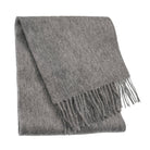 Edinburgh 100% Lambswool Scarf – Premium Soft Wool Wrap - Derby Grey - Heritage Of Scotland -