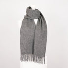 Edinburgh 100% Lambswool Scarf – Premium Soft Wool Wrap - Derby Grey - Heritage Of Scotland -