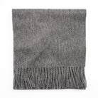 Edinburgh 100% Lambswool Scarf – Premium Soft Wool Wrap - Derby Grey - Heritage Of Scotland -