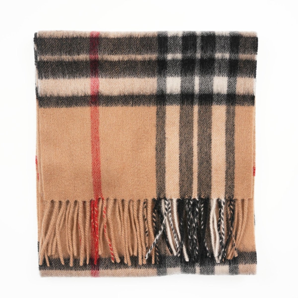 Edinburgh 100% Lambswool Scarf – Premium Soft Wool Wrap - Enlarged Off Centered Scotty Thom Camel - Heritage Of Scotland -