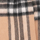 Edinburgh 100% Lambswool Scarf – Premium Soft Wool Wrap - Enlarged Off Centered Scotty Thom Camel - Heritage Of Scotland -