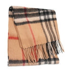 Edinburgh 100% Lambswool Scarf – Premium Soft Wool Wrap - Enlarged Off Centered Scotty Thom Camel - Heritage Of Scotland -