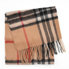 Edinburgh 100% Lambswool Scarf – Premium Soft Wool Wrap - Enlarged Off Centered Scotty Thom Camel - Heritage Of Scotland -