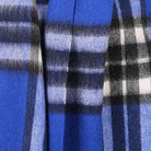 Edinburgh 100% Lambswool Scarf – Premium Soft Wool Wrap - Enlarged Off-Centred Scotty Thom Ultramarine - Heritage Of Scotland -