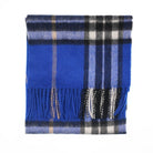 Edinburgh 100% Lambswool Scarf – Premium Soft Wool Wrap - Enlarged Off-Centred Scotty Thom Ultramarine - Heritage Of Scotland -