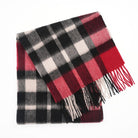Edinburgh 100% Lambswool Scarf – Premium Soft Wool Wrap - Exploded Scotty Thomson Red - Heritage Of Scotland -