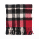 Edinburgh 100% Lambswool Scarf – Premium Soft Wool Wrap - Exploded Scotty Thomson Red - Heritage Of Scotland -