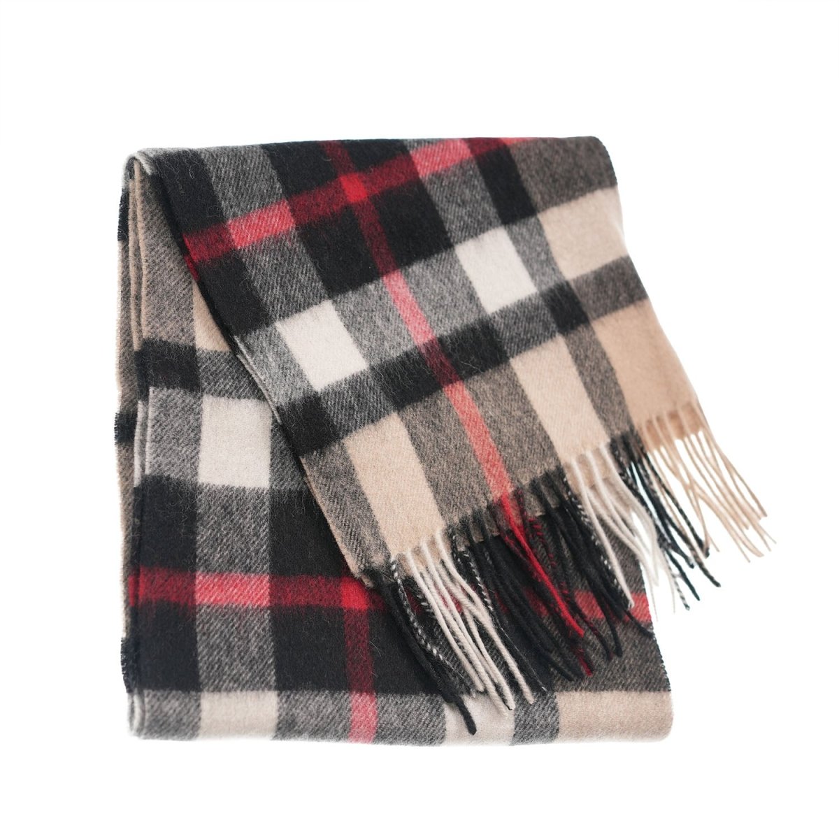 Edinburgh 100% Lambswool Scarf – Premium Soft Wool Wrap - Exploded Thomson Camel - Heritage Of Scotland -