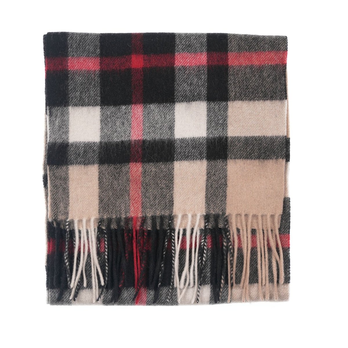 Edinburgh 100% Lambswool Scarf – Premium Soft Wool Wrap - Exploded Thomson Camel - Heritage Of Scotland -