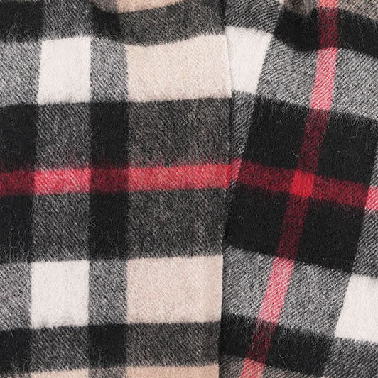 Edinburgh 100% Lambswool Scarf – Premium Soft Wool Wrap - Exploded Thomson Camel - Heritage Of Scotland -