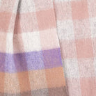 Edinburgh 100% Lambswool Scarf – Premium Soft Wool Wrap - Giant Chequer Dark Pink And Purple - Heritage Of Scotland -