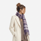 Edinburgh 100% Lambswool Scarf – Premium Soft Wool Wrap - Henold - Blackberry - Blue - Camellia - Heritage Of Scotland -