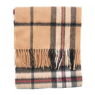 Edinburgh 100% Lambswool Scarf – Premium Soft Wool Wrap - Large Off Centre Thomson Camel - Heritage Of Scotland -