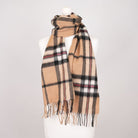 Edinburgh 100% Lambswool Scarf – Premium Soft Wool Wrap - Large Off Centre Thomson Camel - Heritage Of Scotland -