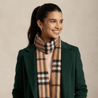Edinburgh 100% Lambswool Scarf – Premium Soft Wool Wrap - Large Off Centre Thomson Camel - Heritage Of Scotland -