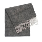 Edinburgh 100% Lambswool Scarf – Premium Soft Wool Wrap - Light Grey Charcoal - Heritage Of Scotland -